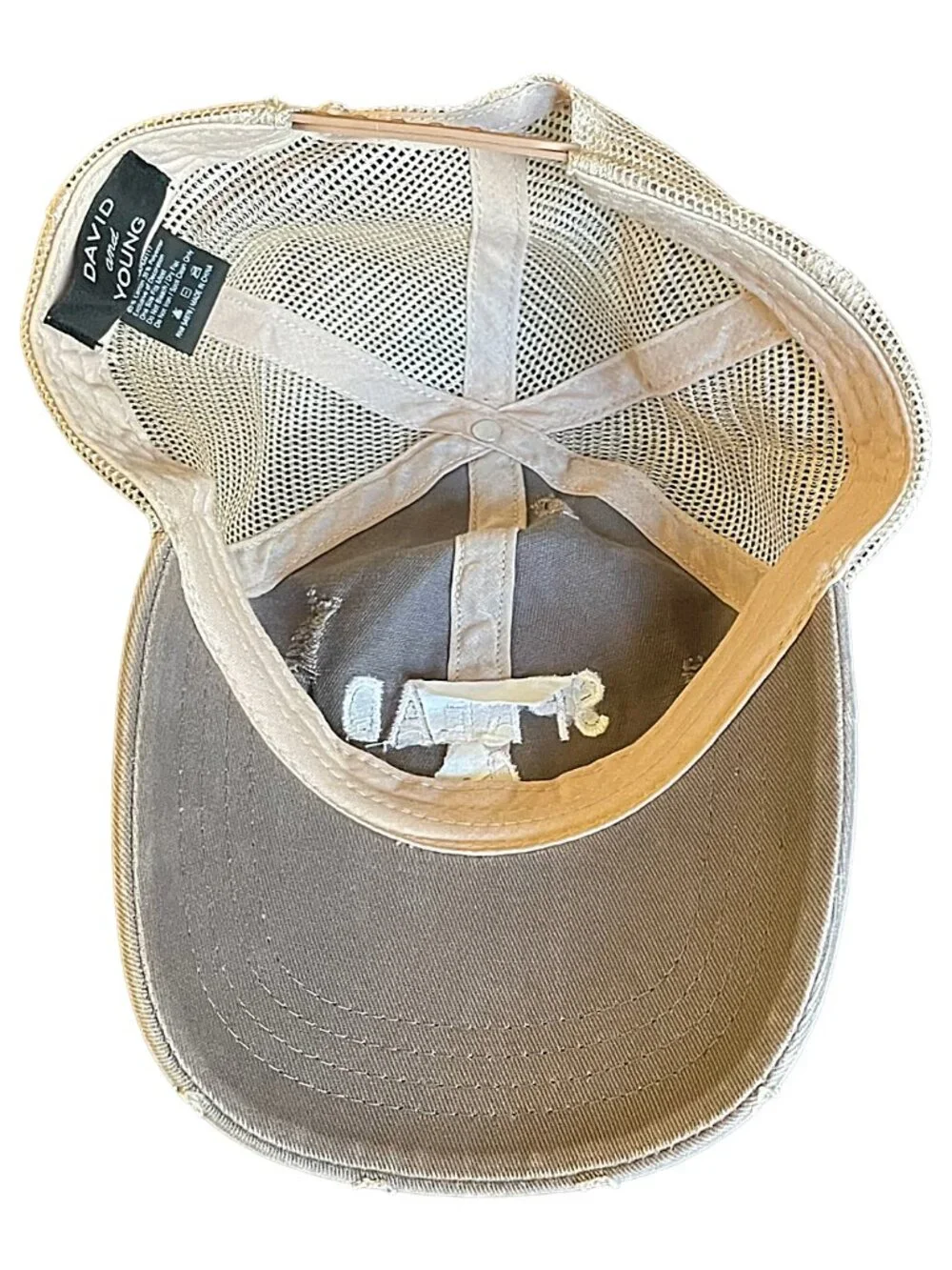 Spread Love Trucker Hat Distressed Mesh Snapback David & Young